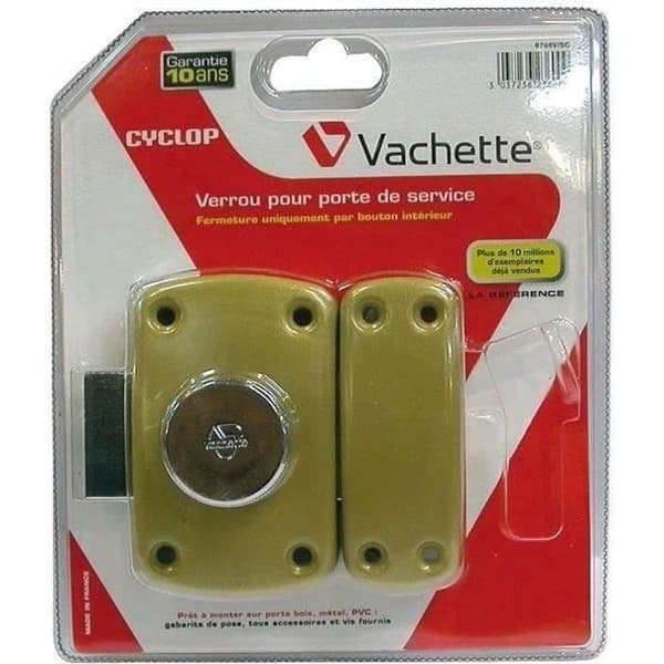 Automatisk knapplås Cyclop VACHETTE - Förnicklad - Utan cylinder - Inbäddad