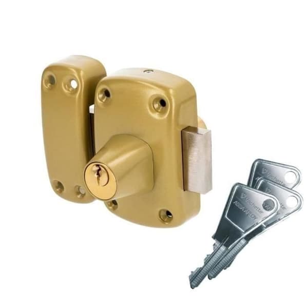 Cyclop dubbelcylinderlås - VACHETTE - 45 mm - Antiplockstift - 3 nycklar ingår