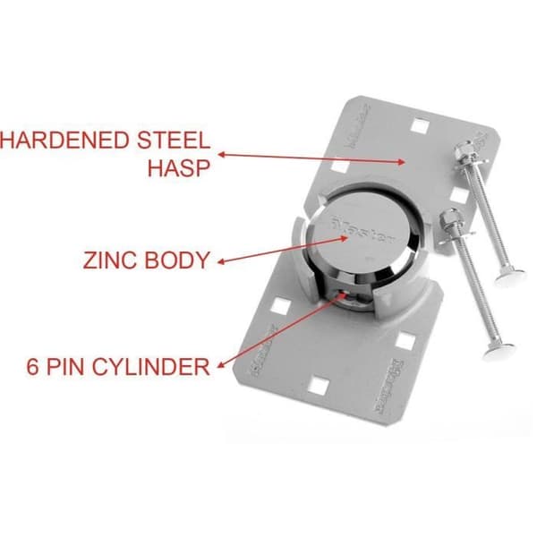 Hänglås för skåpbilsdörr - MASTER LOCK - 736EURD - Runt hänglås + Hasp
