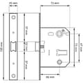 Miniatyrbild 2 av 2: Micel Vega 90842 – BL Latch Latch C/R 47 HL