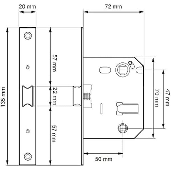 Micel Vega 90842 – BL Latch Latch C/R 47 HL