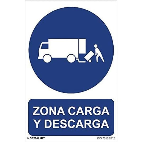 Signalering - NORMALUZ - 08976 - Last- och lossningsområde - PVC 0,7 mm - 30 x 40 cm