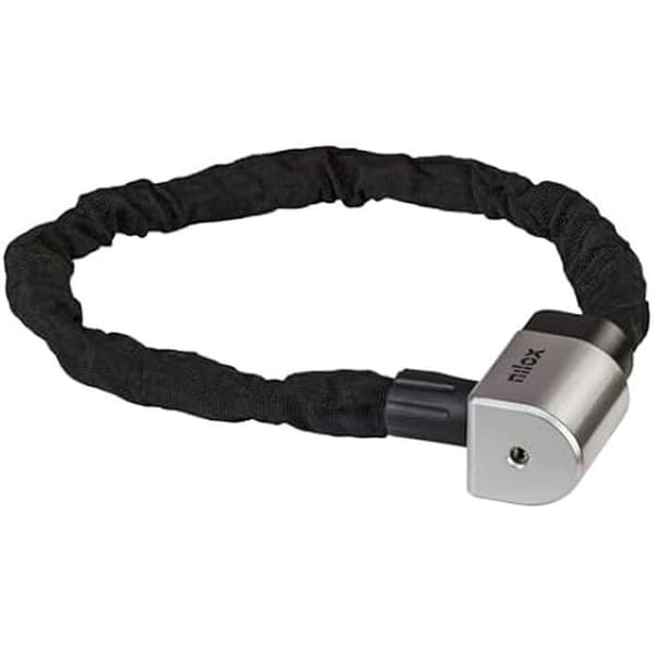 Stöldskyddskedja - NILOX - 94 cm - Rostbeständigt stål - 2 nycklar - Flexibel och bärbar