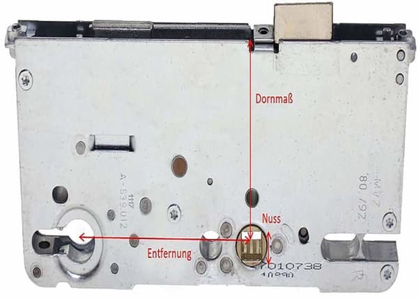 Roto - C500 4592P10 - Reparationslås serie C500, 4592P10, silver