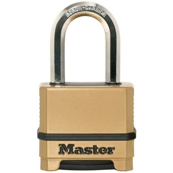 Högsäkerhetshänglås - MASTER LOCK - M175EURDLF - Kombination - Zink - L Shackle - Utomhus