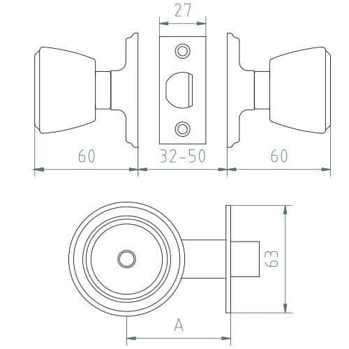 LÅRSKNAPP MÄSSING 70 3-3 510 MCM