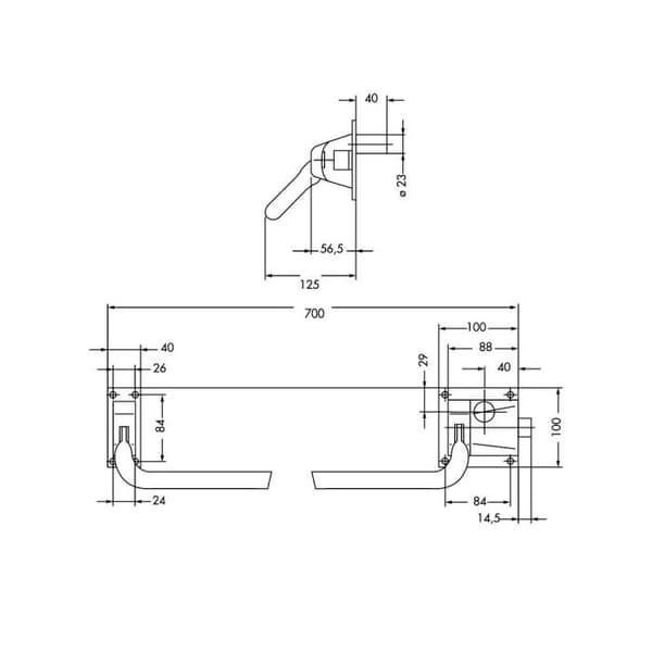 Antipanique SECURICHAUFFE C45 höger - JPM - 271000-07-1B