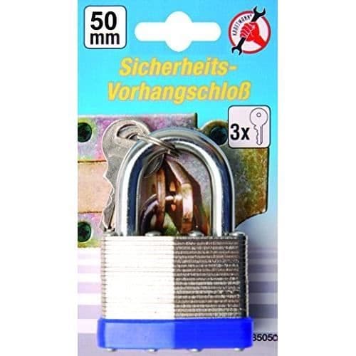 Säkerhetshänglås - Kraftmann - 50mm - Nyckel - Utility - 2 nycklar