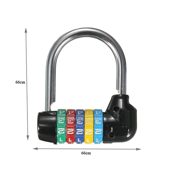 TD® Heavy Duty Bagage Hänglås Stäng resväska Stängs Tote Secure Packages Hänglås 5-siffrig kombinationskod Låser upp