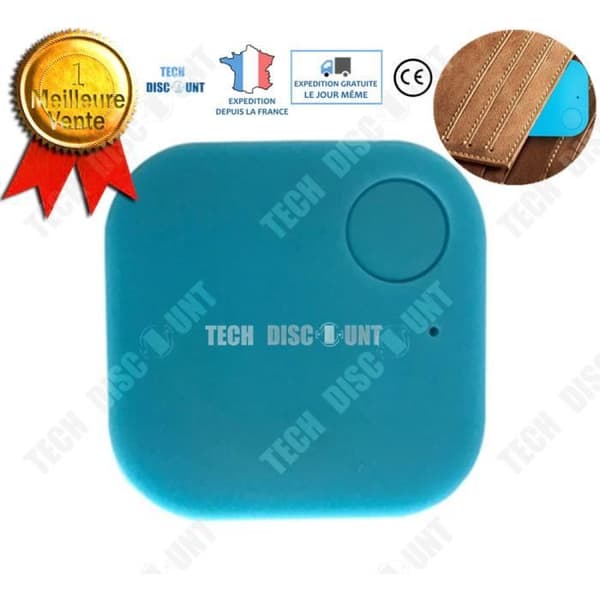 TD® Anti-lost Square Blue GPS Tracker Device Stöldskyddslarm Bluetooth Locator Keys Objekt Tillbehör Husdjur