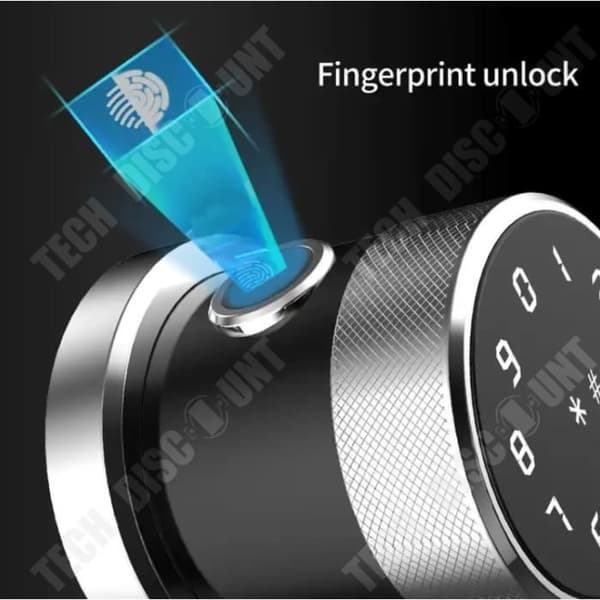 TD® Smart elektroniskt kombinationslås Kombinationsknappsats Hemanvändning APP Kontroll Fingeravtryck