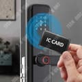 Miniatyrbild 4 av 4: TD® Smart Home Entrédörrlås Innerdörr Fingeravtryckslås Stöldskyddskontorsdörrlås