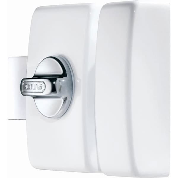 Lås - ABUS - V83 CB 45 W EK - Vit låda, stålslut, krom stålbult - Dubbelcylinder
