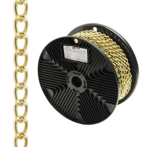 Cadena Decorativa Barbada Guld 2,5 mm / Rollo 20 Metros
