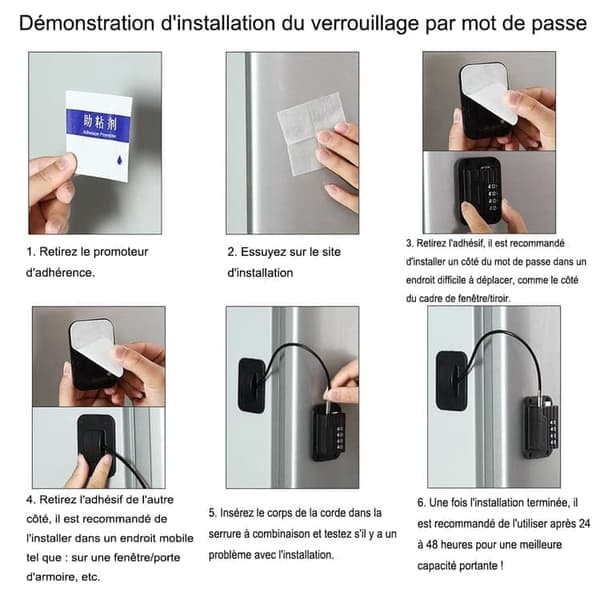 Barnsäker Spärranordning - Säkerhetslås för fönster med kodlås 2-Pack