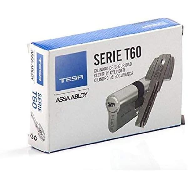 Säkerhetscylinder - TESA ASSA ABLOY - M6503050N - Nikaliserad - Metall - Inbyggd