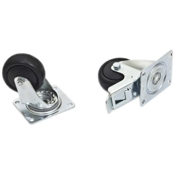 Hjul - TRITON - ROLLENSATZ (2X M.FESTST.) MAX.LAST 800KG - Abz. Schrankgewicht