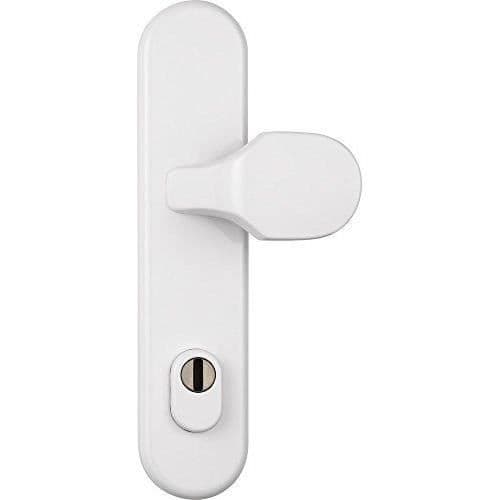 Abus 122361 HLZS814 W EK Cirkulärt dörrbeslag med cylinderskydd Vit - 122361
