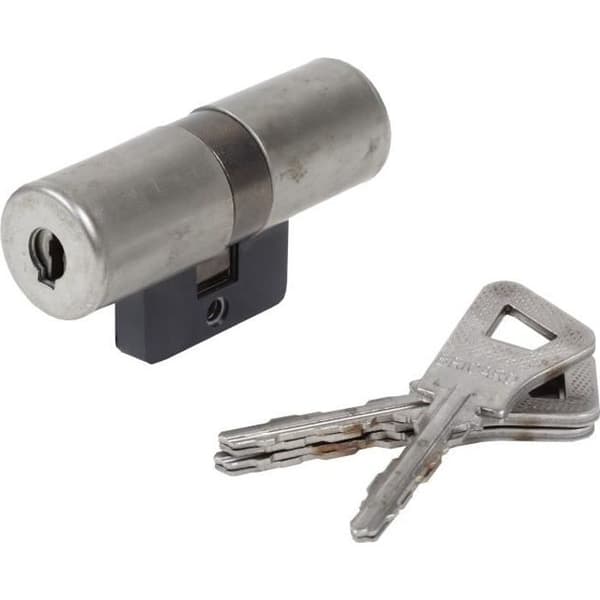 BRICARD BLOCTOUT 25821 cylinder med nickelpläterad rund profil 33,5+33,5 mm säkerhetsnivå 2