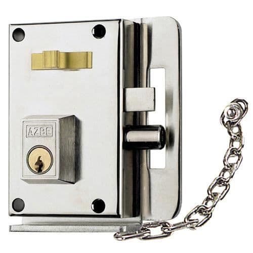 Utanpåliggande lås - AZBE - 10-c-hn/höger - Anti-inbrottssystem - 2 poäng - Europeisk cylinder
