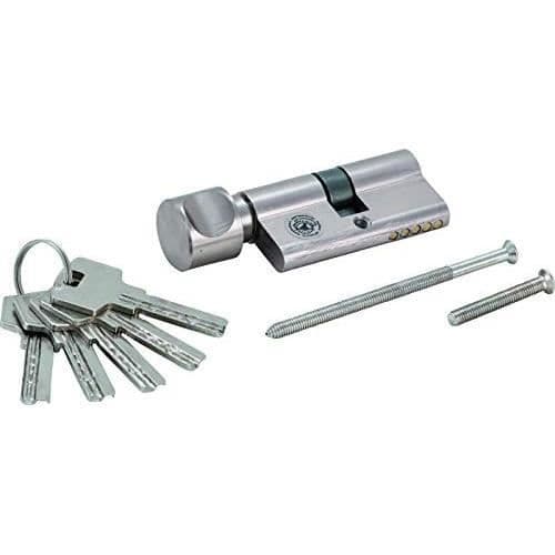 KRAFTMANN 85260 | SÄKERHETSLÅS CYLINDER | MED KNAPP | 60