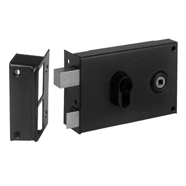 Ytterdörrslås - ABUS - SA H F PDT 88x140 D - Stål - Vänsteröppning - Säkerhetsnivå 6