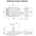 Miniatyrbild 2 av 3: El-lås - 12 V - Galvaniserad - Cisa silver 11721701 12V