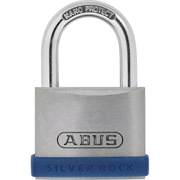 ABUS ROCK 5 högmotståndshänglås 40mm - Silver - För grind och verktygslåda - 2 nycklar ingår