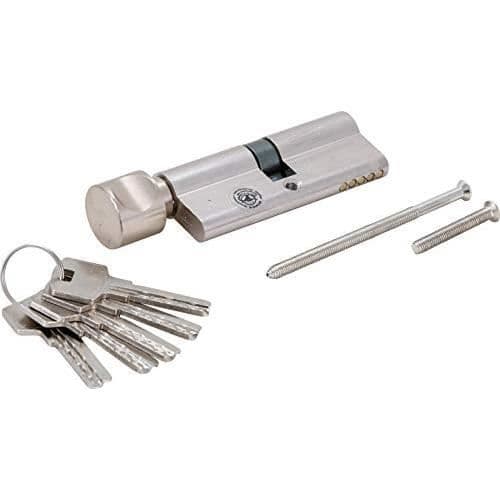 KRAFTMANN 85280 | SÄKERHETSLÅS CYLINDER | MED KNAPP | 80