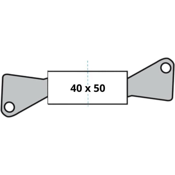 Låscylinder - YALE - YC500+ - 40x50 mm - 5 stift - 3 nycklar - Nickelpläterad