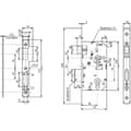 Miniatyrbild 2 av 3: VACHETTE Instickssäkerhetslås - Utan cylinder - Axel 50 mm