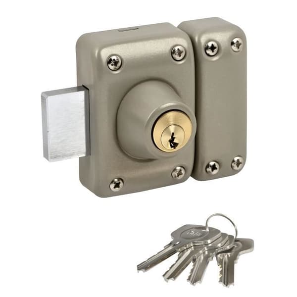 YALE - YV25DE-40 Dubbelcylinderlås 5 stift diameter 23 mm - längd 40 mm - 4 nycklar - beige