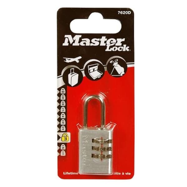 MASTER LOCK 20mm Kombinationshänglås i aluminium