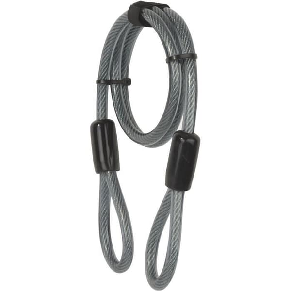 Yale spiralkabellås, 2 öglor för cykel, MTB, 120 cm x 12 mm