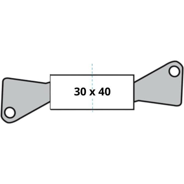 Låscylinder - YALE - YC1000+ - Urkopplingsbar - 30x40 mm - 6 stift - 4 vändbara nycklar - Nickelpläterad
