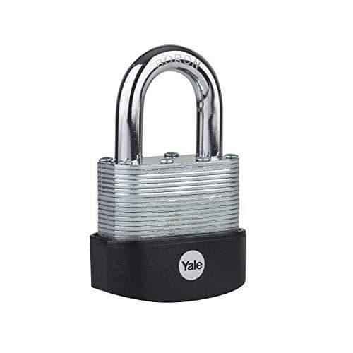 Hänglås - YALE - Y127B-55-129-1 - Stål - 55mm - Allmänt - Svart - Nyckel