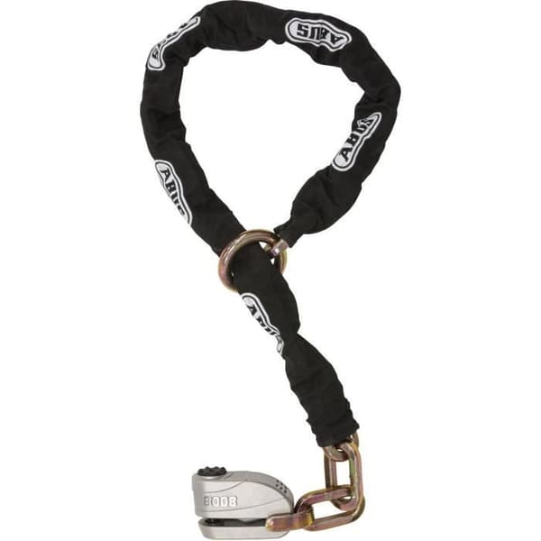 Kedjelås - ABUS - 8008/12KS120 Black Loop - 12 mm kedja - 16 mm bult - 100 dB larm - Xplus cylinder - 2 nycklar