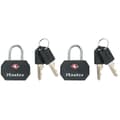 Miniatyrbild 1 av 2: MASTERLOCK Set med 2 hänglås 30mm ABS plastskydd