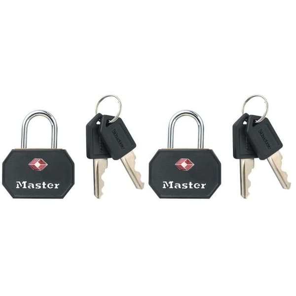 MASTERLOCK Set med 2 hänglås 30mm ABS plastskydd