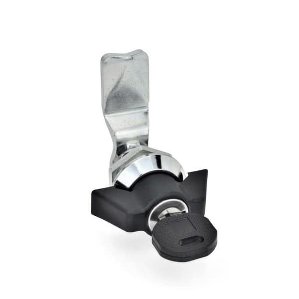 Ganter normemente - GN 115-SCK-10 - Ganter Norme Elements GN 115-10 SCK - Lås med hjulnyckel, 1 st, svart, matt