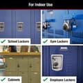 Miniatyrbild 3 av 4: Master lock hänglås - 1500T - Set med 2 kombinationshänglås Svart