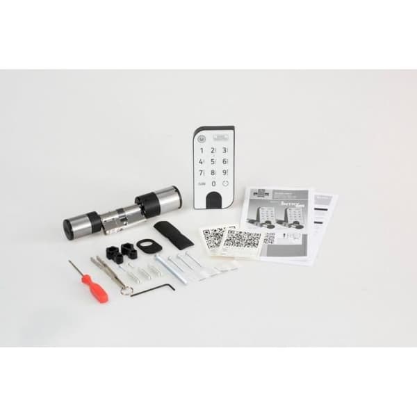 BURG-WÄCHTER secuENTRY easy 7601 elektronisk cylinder med bakgrundsbelyst knappsats IP53