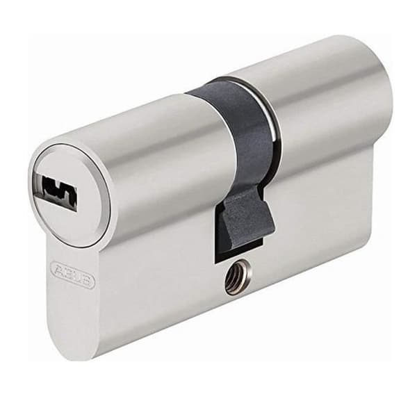 ABUS EC-S urkopplingsbar säkerhetscylinder 30x50 mm Matt Nickelpläterad - 5 vändbara nycklar och ägarkort