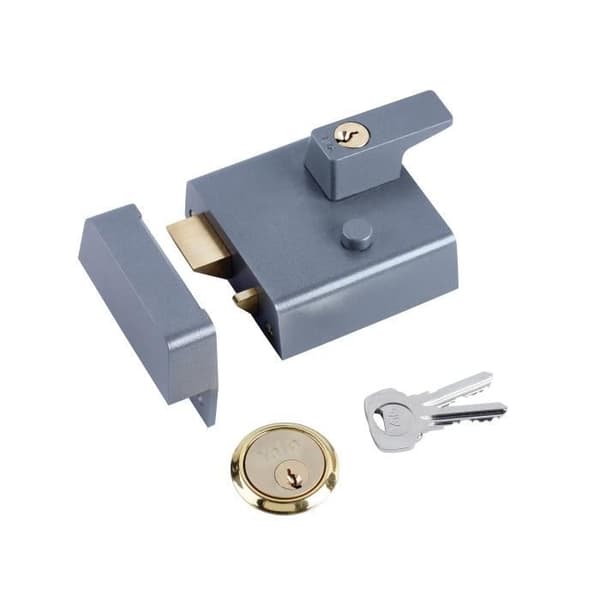 Yale YALP1DMGPB P1 Dubbel Säkerhet Nattlås DMG PB Cylinder 60mm Backset Visi