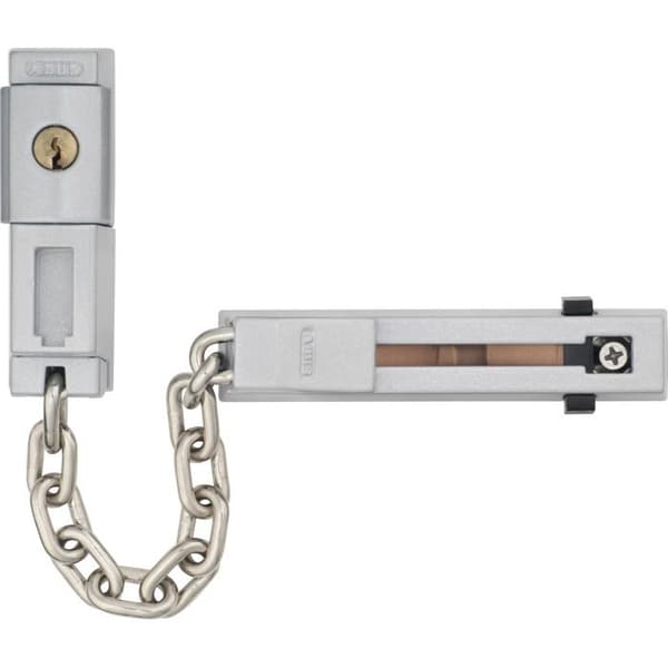 ABUS SK 78-S-SB dörrkedja - Roterande cylinder - Barnsäkerhet - Silverfärgad