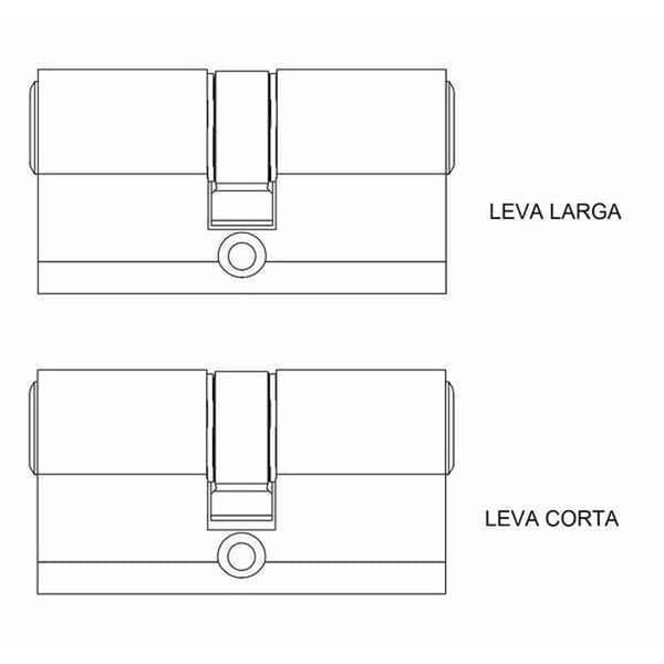 Lås - pipa - cylinder - Tesa-lås - T75B3535L - Säkerhetscylinder