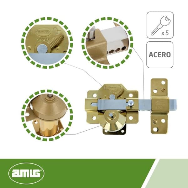 Lås - pipa - cylinder - lås Amig - 23370