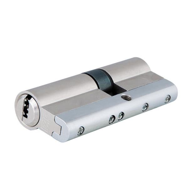 Lås - pipa - cylinder - Fac-lås - 23254 - Högsäkerhets europeisk profilcylinder, satinkrom, 70 mm