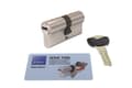 Miniatyrbild 2 av 4: Tesa - TX853545N - Assa Abloy, högsäkerhetscylinder TX80 Dubbelkoppling lång kamförnicklad nyckel 35 x 45 mm