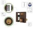 Miniatyrbild 5 av 6: Lås - pipa - cylinder - Amig lås - 75